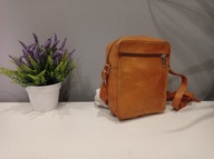 Torba na ramię typu listonoszka ze skóry naturalnej. Hand made!