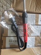 Lutownica precyzyjna 80W z LCD regulacja 180-500st i włącznikiem czerwona