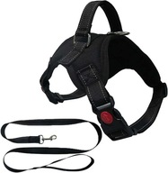 Szelki dla psa wygodne oddychające do spacerów biegania czarne XL