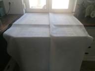 LNIANY UKWIECONY OBRUS ADAMASZEK NASTURCJE 135 x 200 E