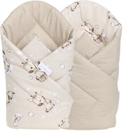 Becik dwustronny Babymam bawełniany 80x80 cm wielokolorowy