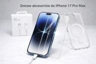 Zestaw akcesoriów Etui + szkło + kabel USB-C komplet do iPhone 17 Pro Max