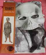 CHOST Strój przebranie, nowy,maska 4-6 lat,104-116