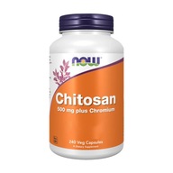 Now Foods Chitosan 500 mg z chromem 240 kapsułek originalny suplement diety