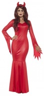 CZERWONA DIABLICA KOCHANKA DIABŁA Strój Kostium Przebranie DIABLICY M M/L L