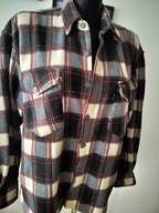 Kurtka bluza męska koszulowa M fajne kolory Manchester gruby masywny polar