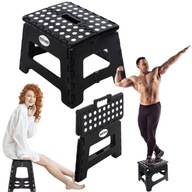 STOŁEK KRZESŁO TABORET DO 150KG SKŁADANY 22CM ANTYPOŚLIZGOWY WYTRZYMAŁY