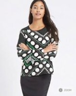 M&S PER COLLECTION BLUZKA Z MANKIETAMI ROZ 18