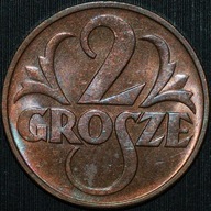 2 grosze 1937 - menniczy egzemplarz
