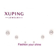 79143 KOLCZYKI PLATYNOWANE 5/4/2 MM trzy pary kulek