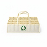 Torba na butelki 32 przegrody 4x8 organizer na wodę szkło PET Bottle Bag