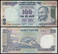 BNA - INDIE 100 Rupii 1996 3BM 070204 # litera L # Rangarajan # P91c # XF