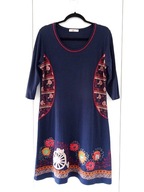 LILI DUDU GRANATOWA Z HAFTEM 42/44