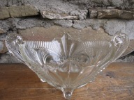 Stara Patera /Żardiniera _ŁABĘDZIE_ Huta Szkła Hortensja PRL