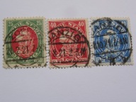 WM Gdańsk - Proklamacja wolnego miasta - koga - Fi. 57-59 kasowane