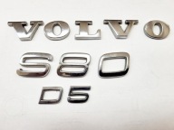 ZNACZEK EMBLEMAT NAPIS KLAPA TYŁ CYFRA LICZBA LITERA LITERY VOLVO S80 D5