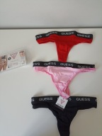 3szt Śliczne stringi markowe XXL 95%cotton GUEES