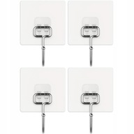 HACZYKI DO ŁAZIENKI KUCHNI WIESZAKI SAMOPRZYLEPNE UCHWYT NA UBRANIA 4 SZT.