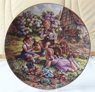 Kolekcjonerski, porcelanowy, nascienny talerz 9