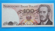 100 zł 1976 ,seria AN 1476895,stan UNC