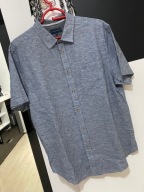 D Koszula Lincoln jasnoniebieskie subtelne prążki len bawełna rozmiar L