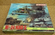 Dragon Mi-24 Hind D Iraqi Gunship 1:144 – stary model, lata 90., nieklejony