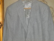 BOSS-MARYNARKA MĘSKA -R-48[M-L]-WEŁNA LEN-STAN-NOWA.CUDNA.