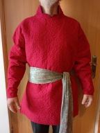 Przeszywanica tunika nietypowe pikowanie, gambon pod kolczuję