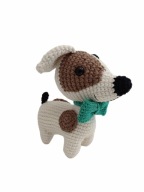 PIESEK miś szydełko maskotka zabawka prezent handmade amigurumi ręcznie