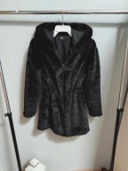 Czarne damskie futerko Only S