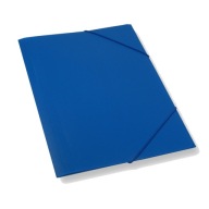 Teczka z gumką A4 plastikowa NIEBIESKA - BLUE