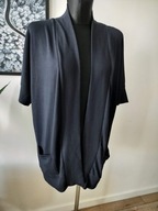 Sweter damski 42 narzutka granat uciągliwy kardigan elegancki XL