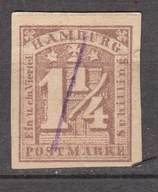 1864 Księstwa niemieckie Hamburg Mi 8