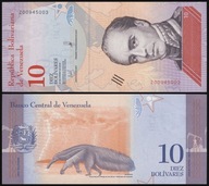 BNA - WENEZUELA 10 Bolivares 2018 Z # SERIA ZASTĘPCZA # P103r # UNC-