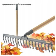 GRABIE METALOWE OGRODOWE DO TRAWY 18 ZĘBÓW 47 x 153cm