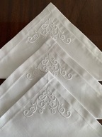 ELEGANCKIE SERWETKI OBIADOWE ADAMASZEK Z HAFTEM!!!