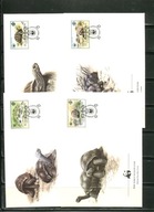 A51436)WWF-FDC Gady i Plazy: Aeus. Seychellen 104 - 107