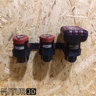 Uchwyt potrójny na akumulator baterię Parkside X12V Team bez blokady