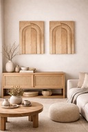 Drewniany obraz 3D i – styl boho / minimalistyczny | 50x70cm