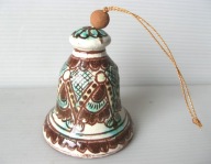 HUCUŁ huculski Ceramiczny GLINIANY DZWONEK dzwoneczek UNIKAT
