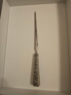 Secesyjny nóż do papieru firmy Alpacca srebrna rączka