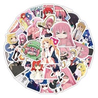 Naklejki Bocchi the Rock Cute Różowe Anime Manga Girl Sticker Bomb 50szt.