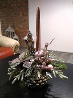 STROIK Świąteczny świecznik Bożonarodzeniowa dekoracja na stół