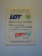 Program mecz piłki nożnej Kadra K. Górskiego - Reprezentacja Polski 1987