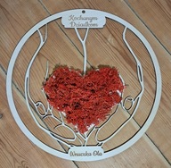 Obraz z mchem chrobotkiem dla babci i dziadka