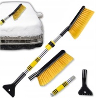 Wytrzymała teleskopowa Szczotko-skrobaczka do szyb i samochodu 2w1