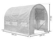 FOLIA ZAMIENNA NA TUNEL FOLIOWY 3,5x2 7m2 ZIELONA 2x3m Folia Na Tunel