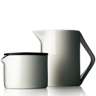 MENU cukiernica i mlecznik porcelana kostna DENMARK UNIKAT danish design