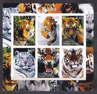 2000 Tadżykistan tygrysy blok **