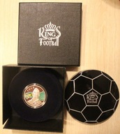 PELE 100 DRAM 2008 ARMENIA "KRÓLOWIE FUTBOLU", W PIŁCE, ETUI, CERTYFIKAT